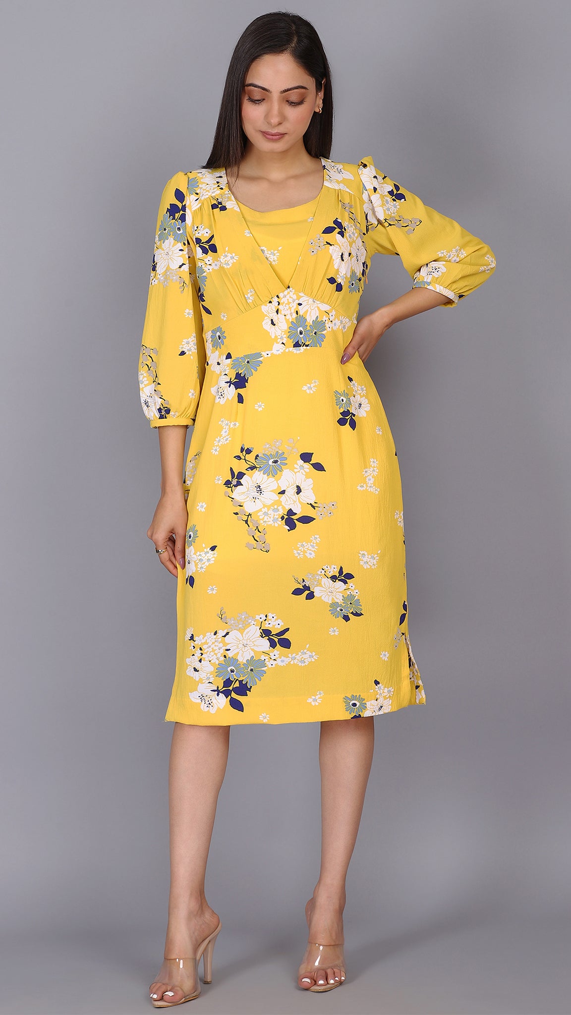 Ready for summer sunflower midi dress ...